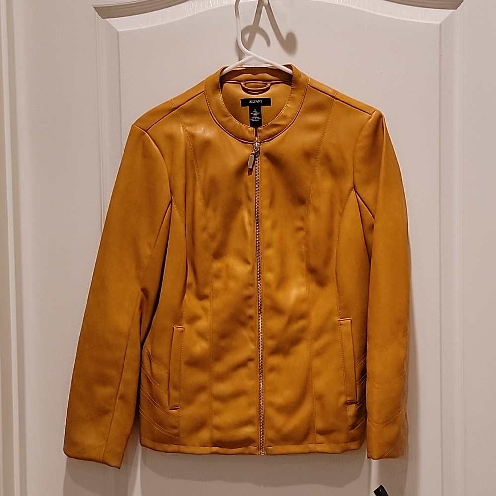 Faux leather jacket